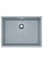 Гранітна мийка Fabiano Quadro 61x46 Grey Metallic
