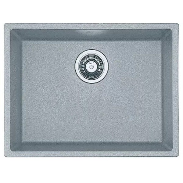 Гранітна мийка Fabiano Quadro 61x46 Grey Metallic