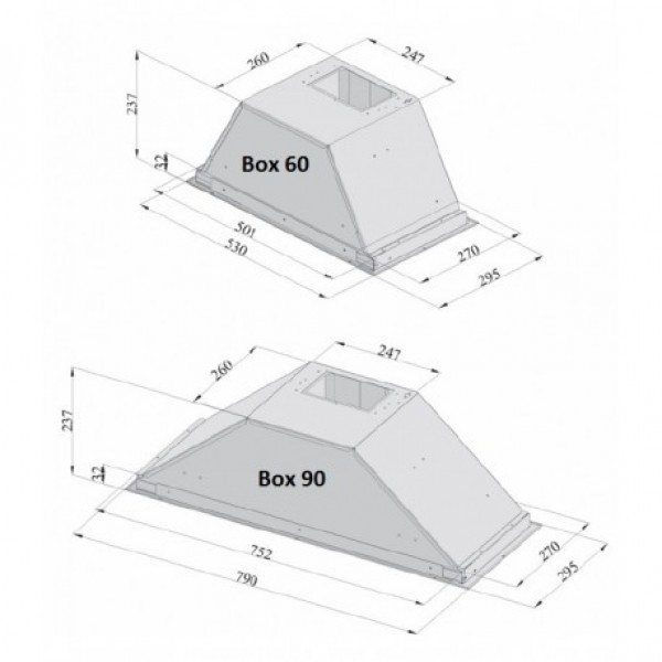 Витяжка Fabiano Box 60 Inox Premium