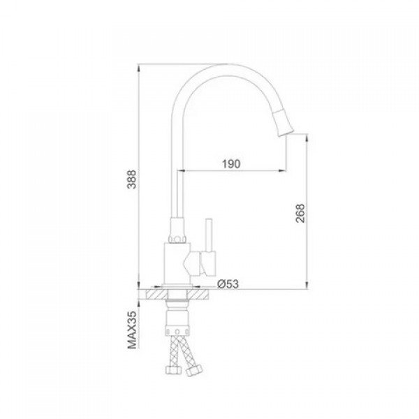 Кухонний змішувач Frap F40994-6