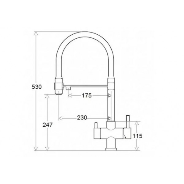 Кухонний змішувач Fabiano FKM 3143 Nano Gold