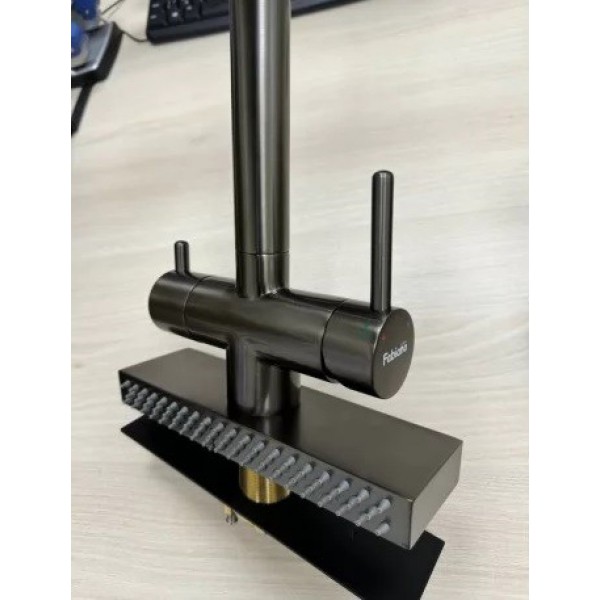 Кухонний змішувач Fabiano FKMC 3124 Black Steel (Cascad)