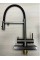 Кухонний змішувач Fabiano FKMC 3124 Black Steel (Cascad)