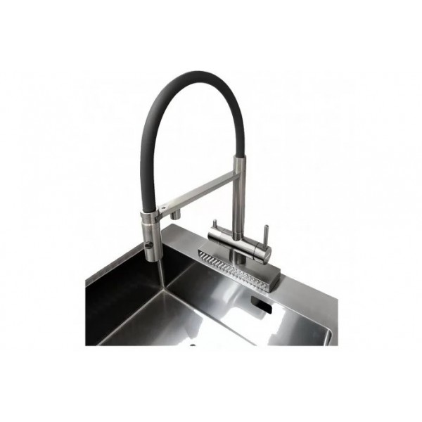 Кухонний змішувач Fabiano FKMC 3124 Inox (Cascad)