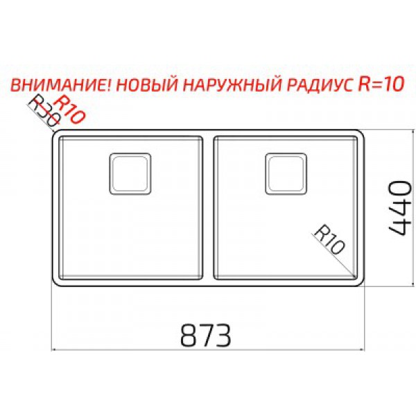 Кухонна мийка Reginox Texas 40х40