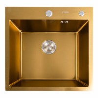 Кухонна мийка PLATINUM HSBB5050 золото
