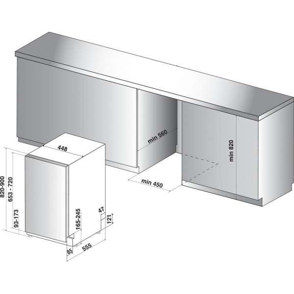 Посудомийна машина Whirlpool WSIC3M27C