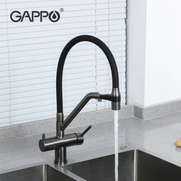 Кухонний змішувач GAPPO G4398-86 чорний
