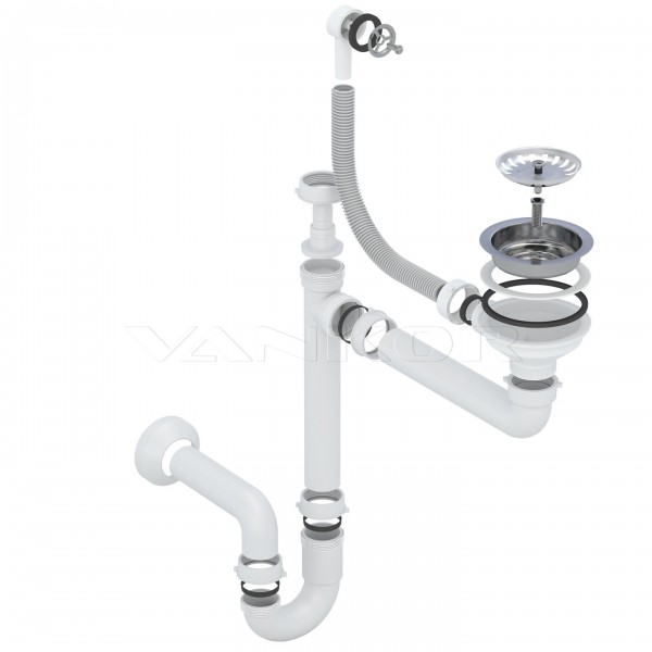 Кухонна мийка VANKOR Sity SMO 02.78 White stone
