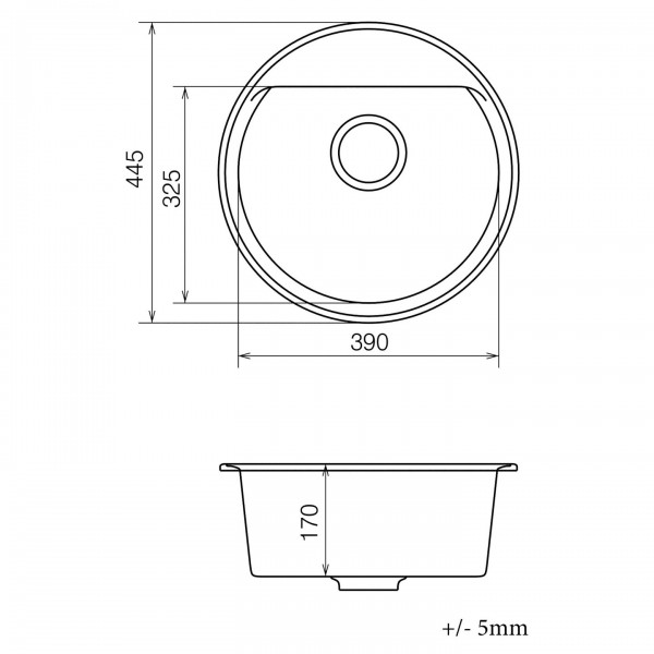 Кухонна мийка VANKOR Easy EMR 01.45 White Stone