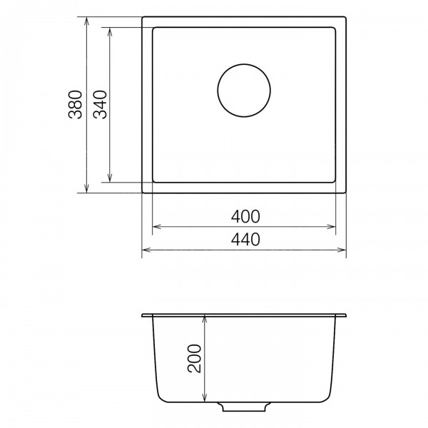 Кухонна мийка VANKOR Orman PM 01.44 Gray