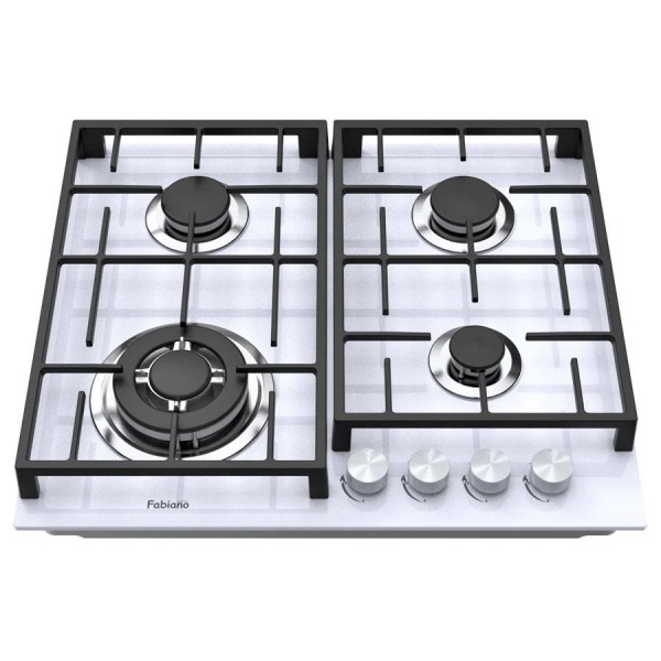 Варильна поверхня Fabiano FHG 8244 VGHT White Glass