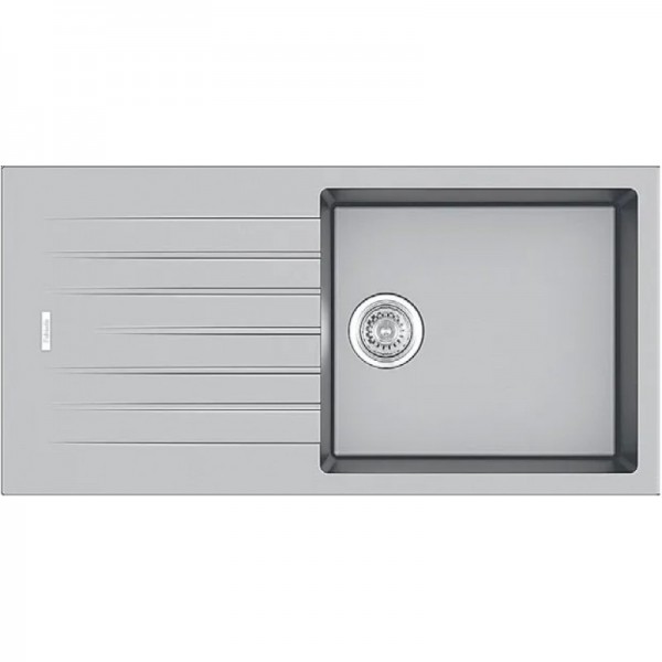 Гранітна мийка Fabiano Classic 100х50 Grey Metallic