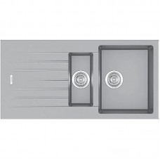 Гранітна мийка Fabiano Classic 100х50х15 Grey Metallic
