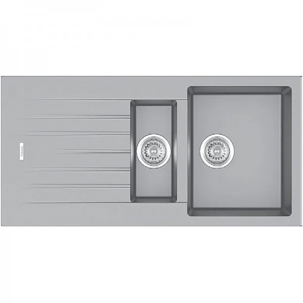Гранітна мийка Fabiano Classic 100х50х15 Grey Metallic