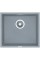 Гранітна мийка Fabiano Quadro 45x40 Grey Metallic