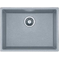 Гранітна мийка Fabiano Quadro 53x46 Grey Metallic