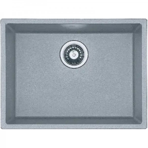 Гранітна мийка Fabiano Quadro 53x46 Grey Metallic