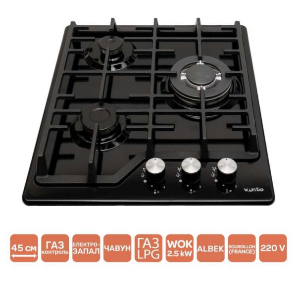 Варильна поверхня Ventolux HG430-L3 CEST (BK)