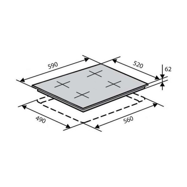 Варильна поверхня Ventolux HI 64 WH TC