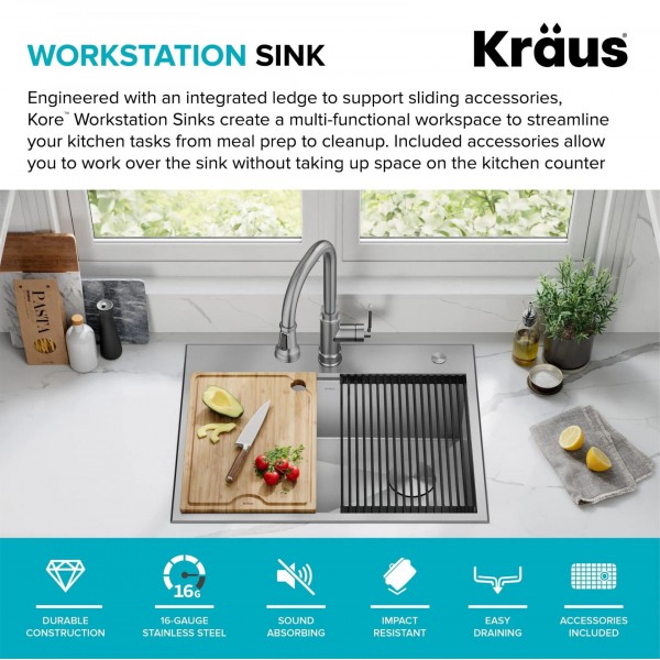 Кухонна мийка Kraus KORE ™ KWT310-28