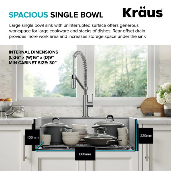 Кухонна мийка Kraus KORE ™ KWT310-28