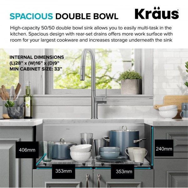 Кухонна мийка Kraus KORE ™KWT302-30