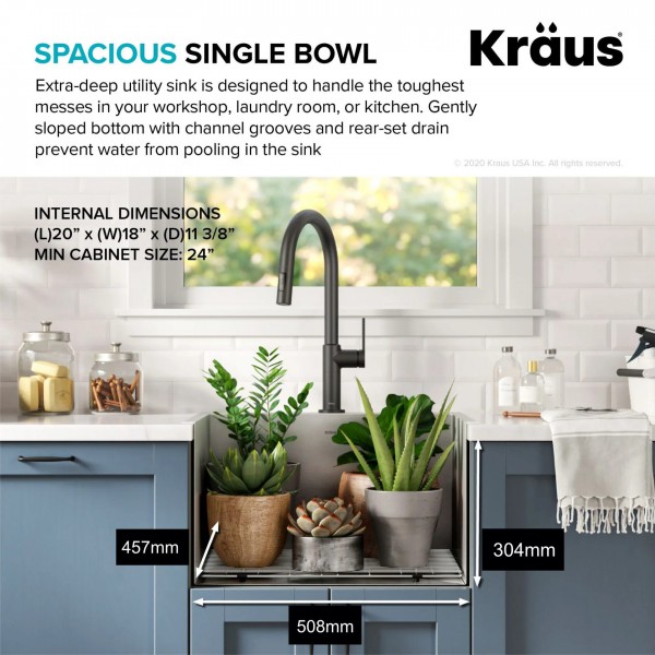 Кухонна мийка Kraus KHT301-22L