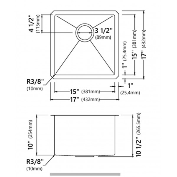 Кухонна мийка Kraus KHU101-17