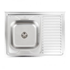 Кухонна мийка Platinum 8060 L ДЕКОР 0,7/160