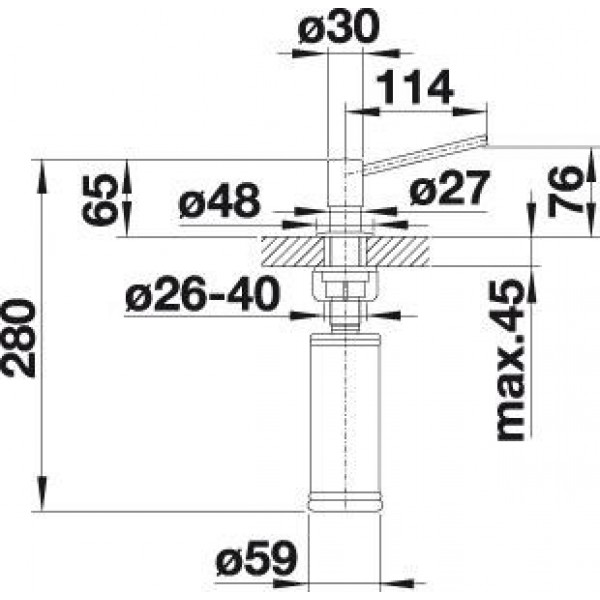 Дозатор BLANCO TORRE нерж сталь 521541