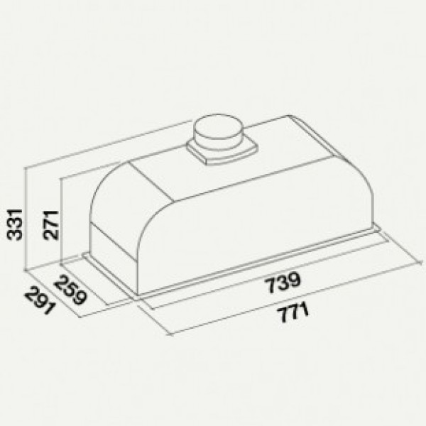 Витяжка Falmec GRUPPO INCASSO 70 800 GreenTech