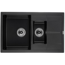 Гранітна мийка GRANADO LEON black shine