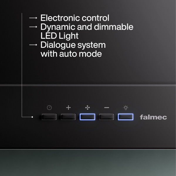 Витяжка Falmec MERCURIO BLACK 60 BL матова