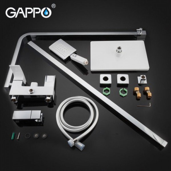 Душова стійка GAPPO G2407-30 білий/хром