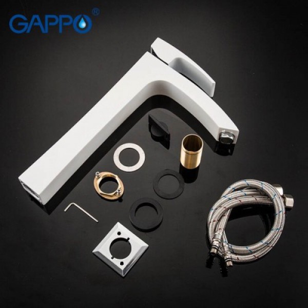 Змішувач GAPPO G1007-18 білий/хром