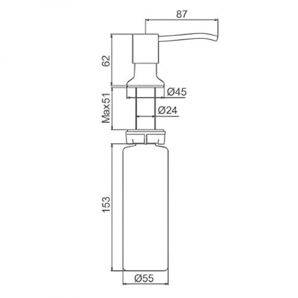 Дозатор Frap  F408-9 графіт