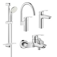 Набір змішувачів для кухні та ванної Grohe Eurosmart 123248MK