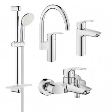 Набір змішувачів для кухні та ванної Grohe Eurosmart 123248MK