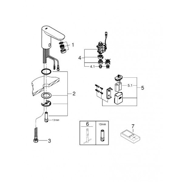 Змішувач для раковини GROHE 36271000 сенсор