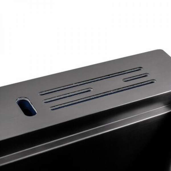 Кухонна мийка Platinum 5050BL з підставкою під ножі