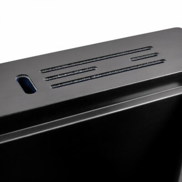 Кухонна мийка PLATINUM 6050BL з підставкою під ножі