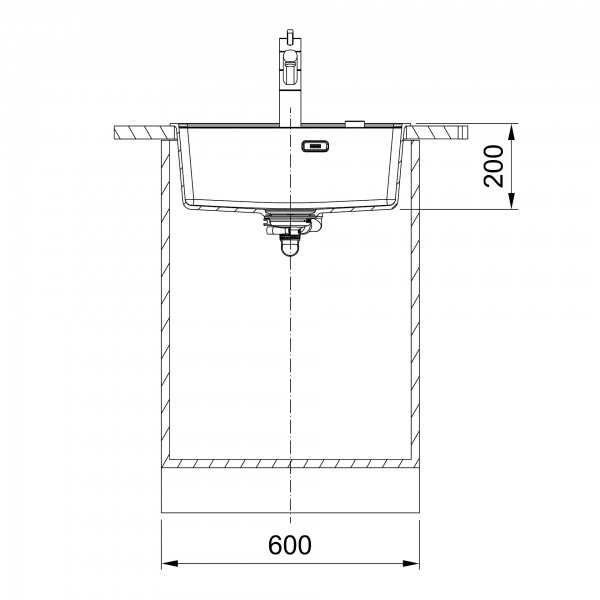 Гранітна мийка Franke MRG 610-52 TL сірий сланець