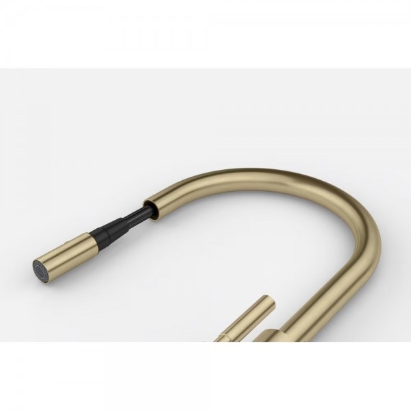 Кухонний змішувач Franke Masterpiece Pull Out PVD gold