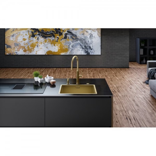 Кухонний змішувач Franke Masterpiece Pull Out PVD gold