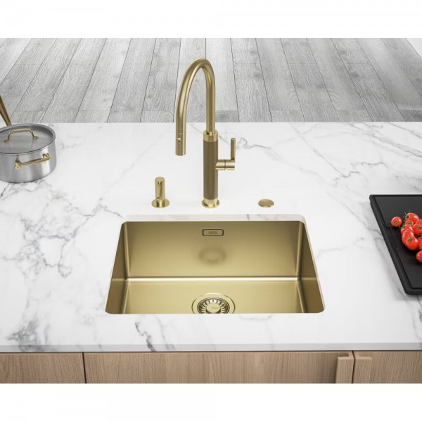 Кухонний змішувач Franke Masterpiece Pull Out PVD gold