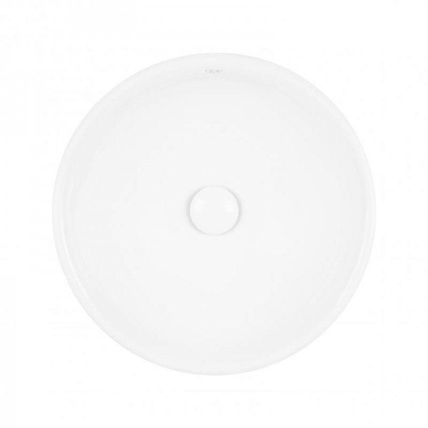 Раковина Qtap Owl з донним клапаном 400х400х155 мм White