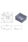 Кухонна мийка Fabiano Quadro 49 Celldecor Nano Graphite