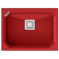 Гранітна мийка Fabiano Crystal 61x46 Rouge