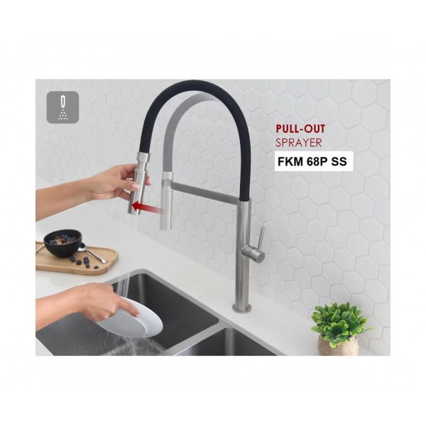 Кухонний змішувач Fabiano FKM 68P SS Inox